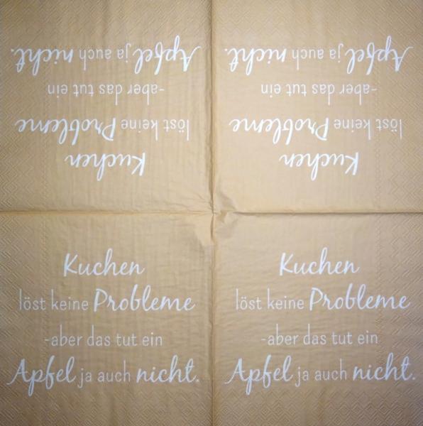 TX-099 Scripture - 3-ply - Kuchen löst keine Probleme...